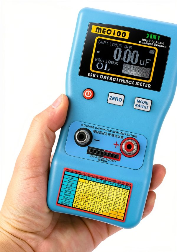 MEC-100 Capacitance ESR Meter Digital Ohmmeter Battery-1