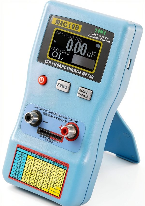 MEC-100 Capacitance ESR Meter Digital Ohmmeter Battery-2