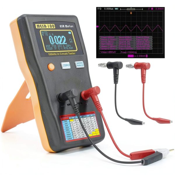 WISAMIC Capacitor ESR Tester 100kHz Precision Meter-0