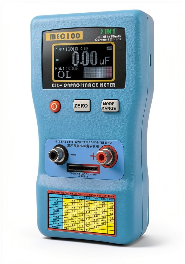 MEC-100 Capacitance ESR Meter Digital Ohmmeter Battery-3