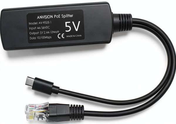 Anvision PoE Splitter 5V DC Power Adapter-4