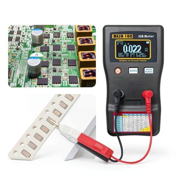 WISAMIC Capacitor ESR Tester 100kHz Precision Meter-3