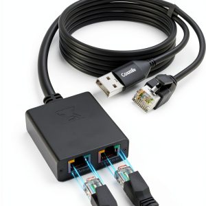 Conable RJ45 Splitter Gigabit Ethernet Adapter-0