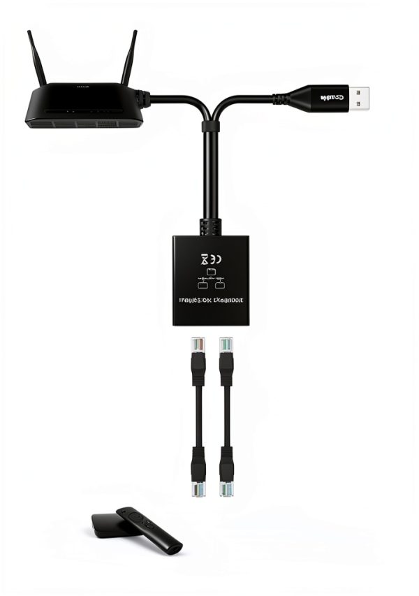 Conable RJ45 Splitter Gigabit Ethernet Adapter-5