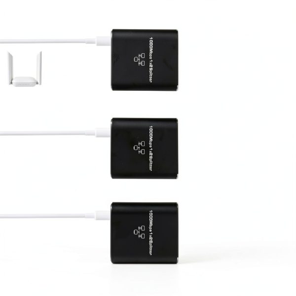 Gigabit Ethernet Splitter by Pushua for Home Office-7