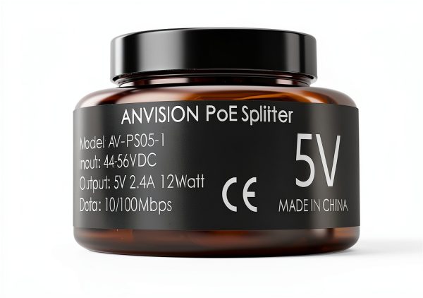 Anvision PoE Splitter 5V 2.4A for Powerline Network Adapters-5