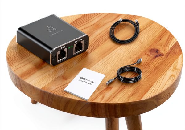 Gigabit Ethernet Splitter by Pushua for Home Office-5