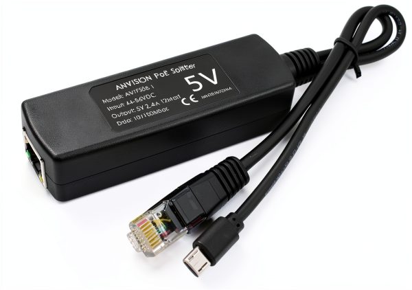 Anvision PoE Splitter 5V 2.4A for Powerline Network Adapters-1