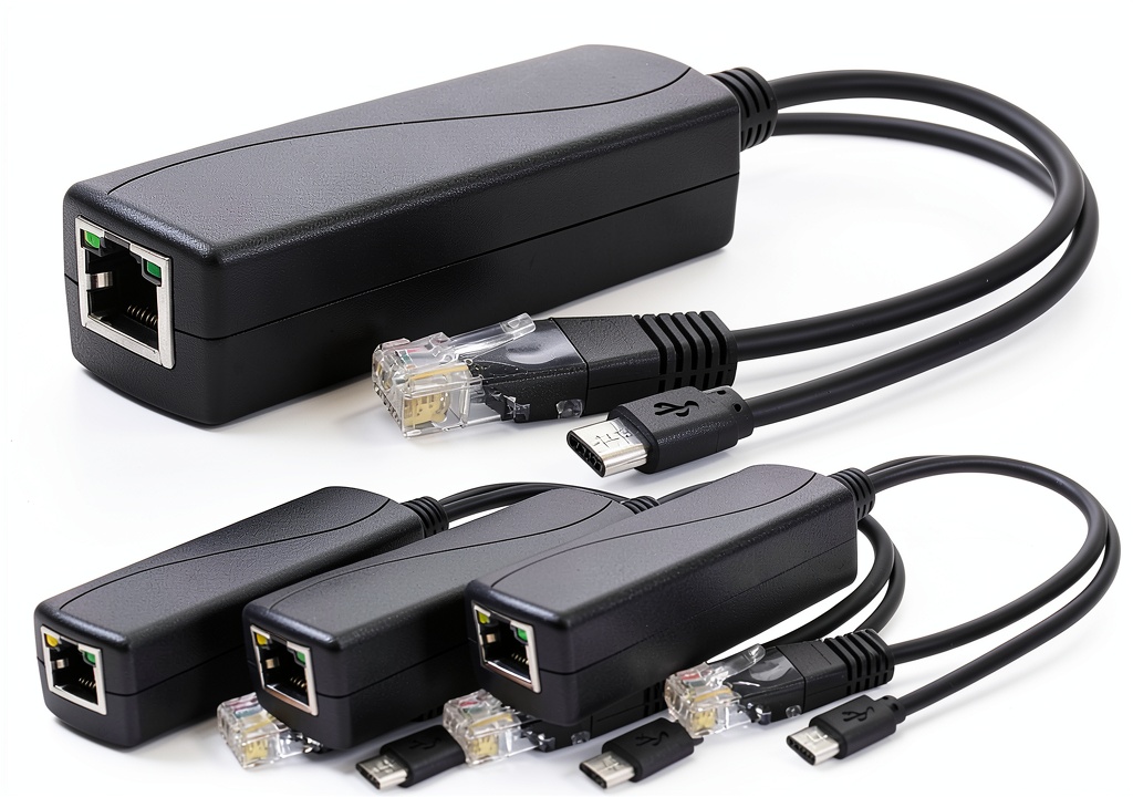 Anvision PoE splitter with devices connected
