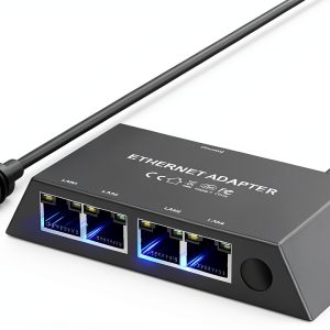 Powerline Network Adapter Hugener 4 Port Gigabit for Starlink-0
