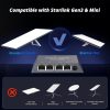 Powerline Network Adapter Hugener 4 Port Gigabit for Starlink-1