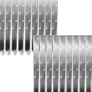 Flat Steel Stakes 1.6"W x 18"L Rust-Resistant 20-Pack BIGalleons-0