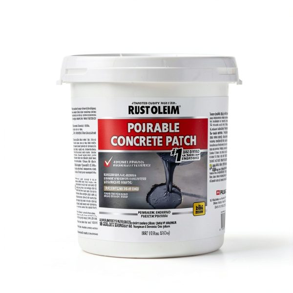 Rust Oleum Pourable Concrete Patch 5 lb - Fast-Dry, Deep-Hole Repair-2